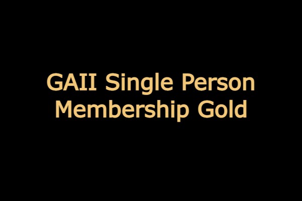 GAII Single Person Membership GOLD
